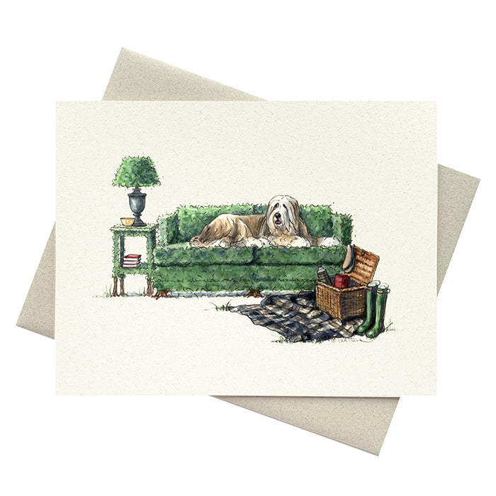 Bearded Collie Notecard