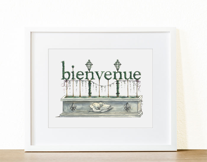 Bienvenue Art Print