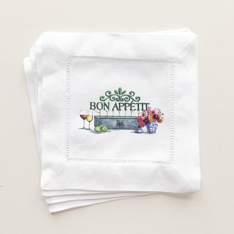 Bon Appetit Topiary Cocktail Napkins