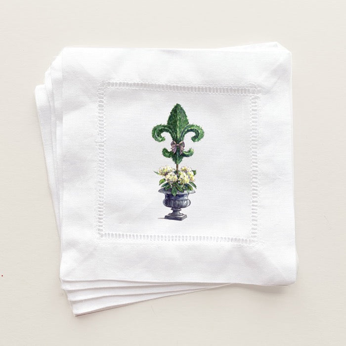 Fleur de Lis Cocktail Napkins