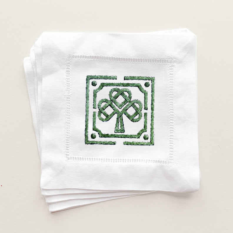 Shamrock Knot Cocktail Napkins