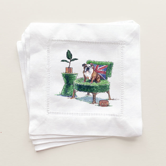 English Bulldog Cocktail Napkins