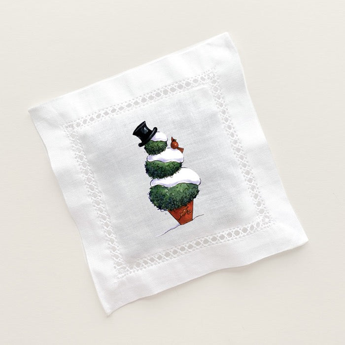 Snowman and Cardinal Lavender Sachet