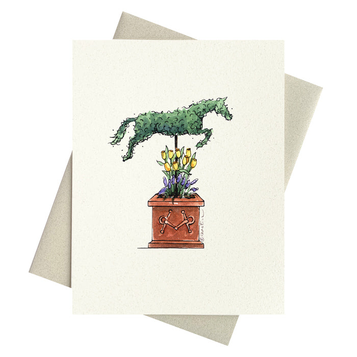 Jumping Horse Notecard