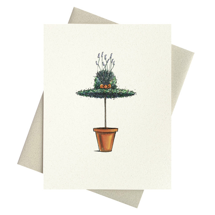 Lady Lavender Hat Notecard