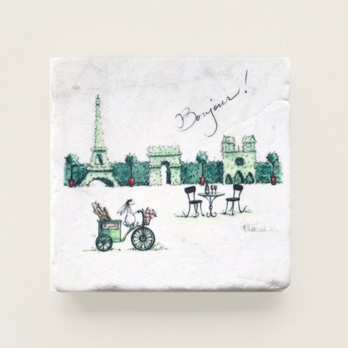 Paris Hedge Marble Coaster