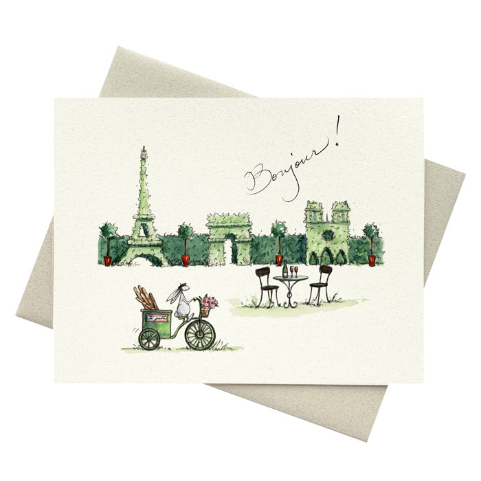 Paris Hedge Notecard