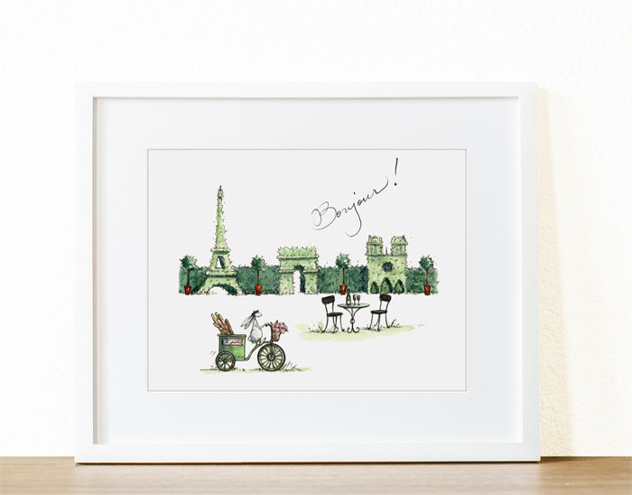 Paris Hedge Art Print