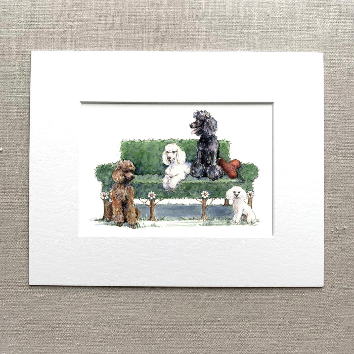 Oodles of Poodles Art Print
