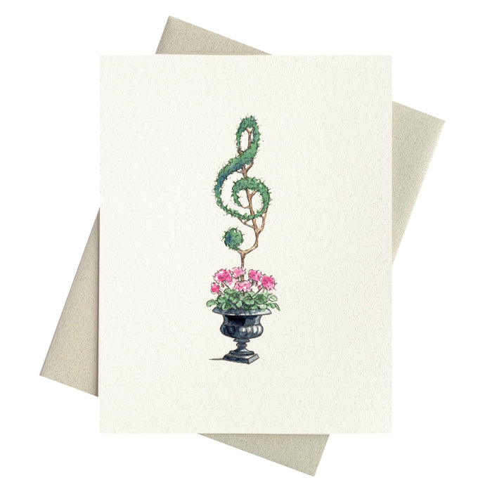 Treble Topiary Notecard