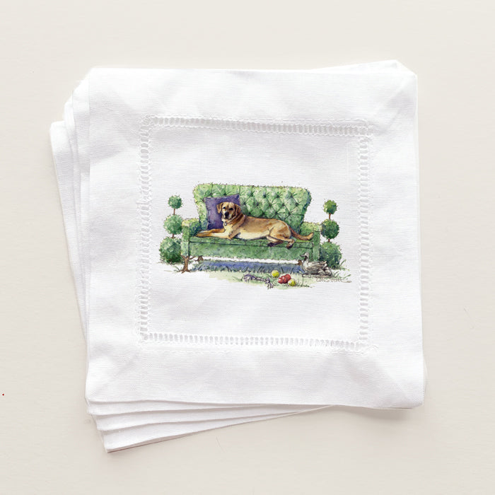 Yellow Lab Cocktail Napkins