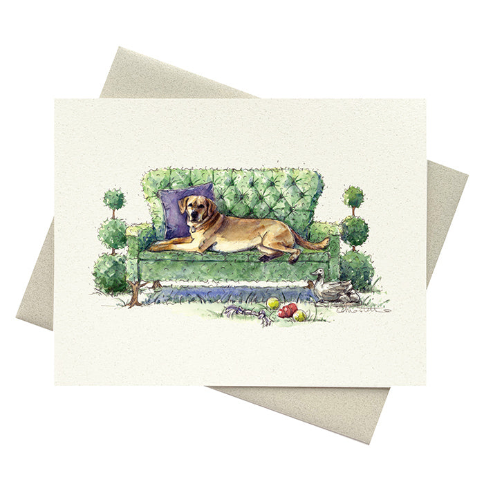 Yellow Lab Notecard