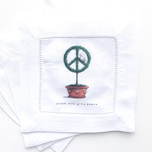 Peace Sign Cocktail Napkins