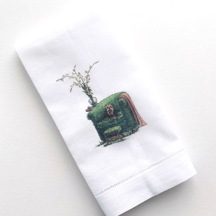 Yorkshire Terrier Guest Towel