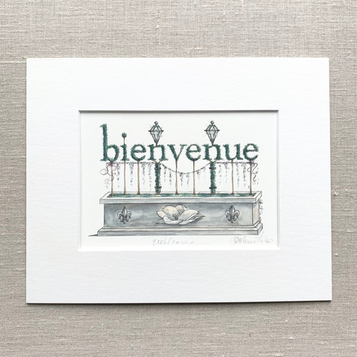 Bienvenue Art Print