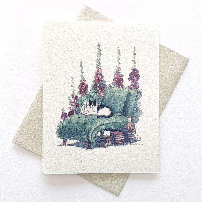 Tuxedo Cat Notecard