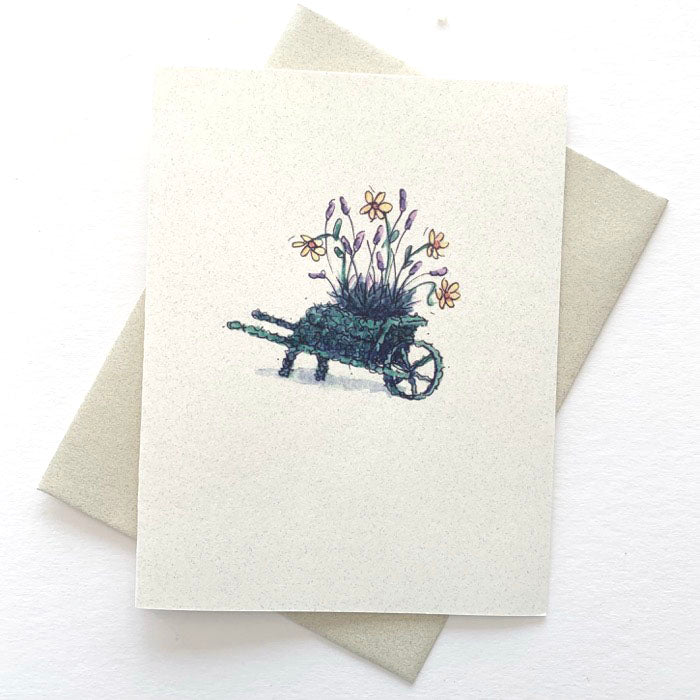 Wheelbarrow Notecard