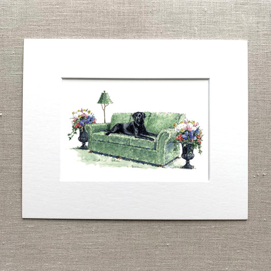 Black Lab Art Print