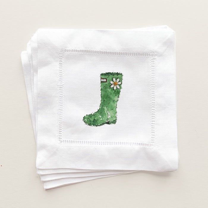 Wellie Topiary Cocktail Napkins