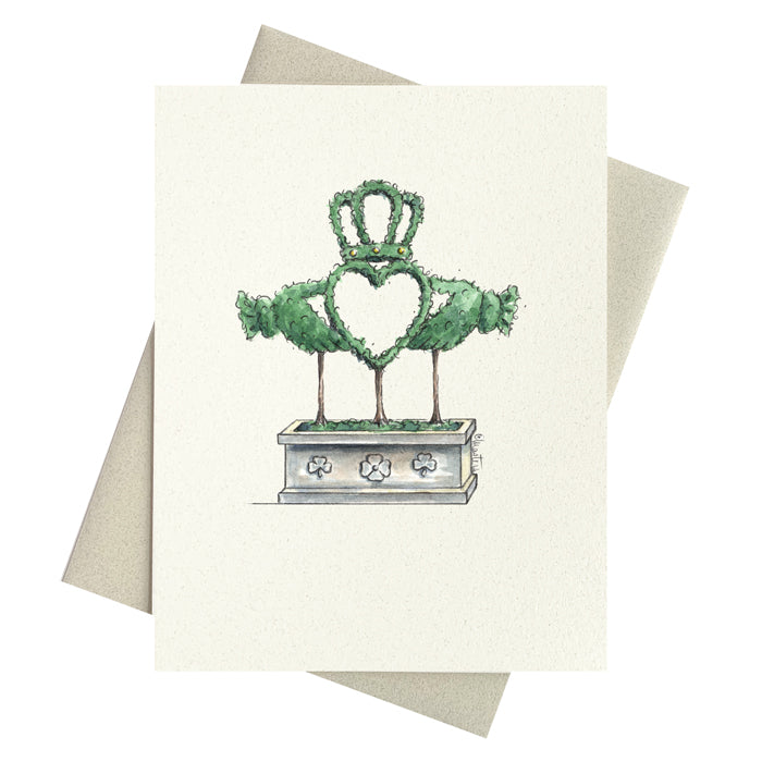 Claddagh Topiary Notecard