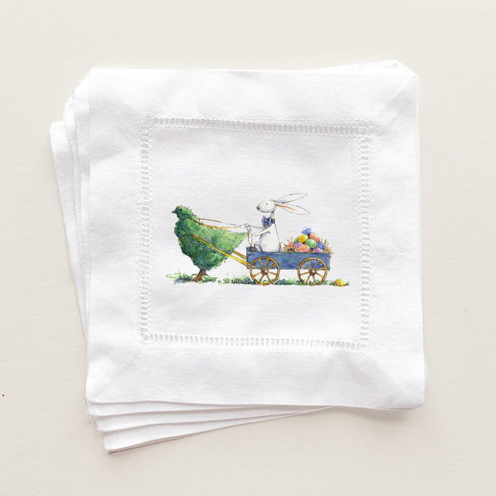 Easter Bunny and Hen Cocktail Napkins