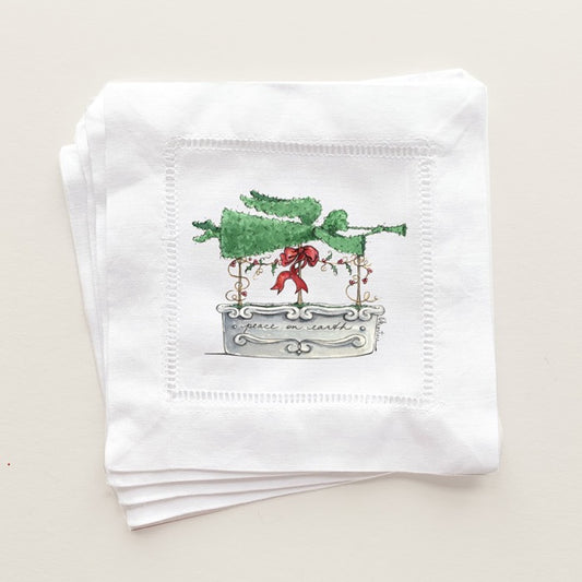 Holiday Topiary Garden Angel Cocktail Napkins