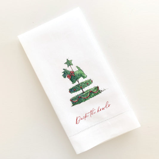 Holiday Terrier Guest Towel