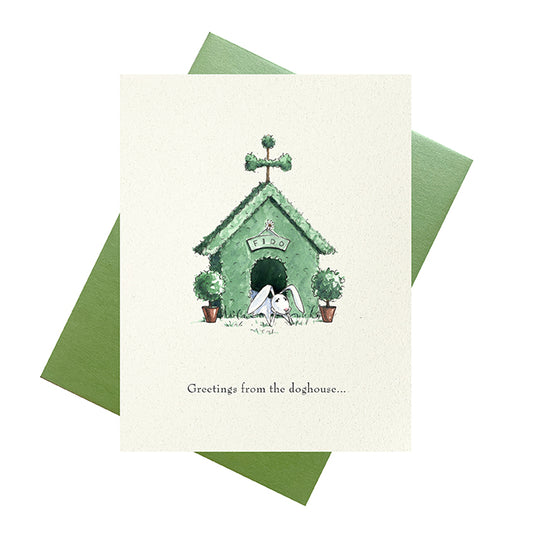 Doghouse Birthday Greeting Card