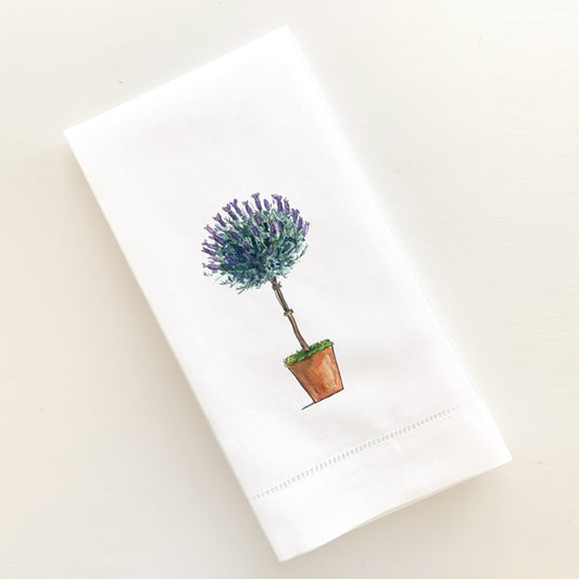 French Lavender Topiary Guest Towel