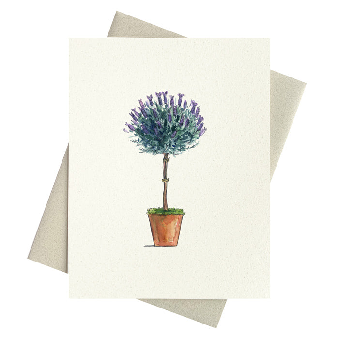 Lavender Topiary Notecard