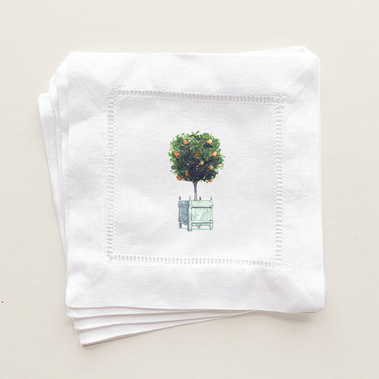 Orangerie Topiary Cocktail Napkins