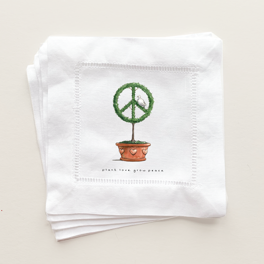 Peace Sign Cocktail Napkins