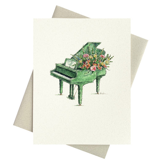 Piano Topiary Notecard