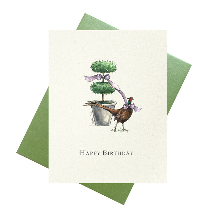 Pheasant Birthday Greeting Card