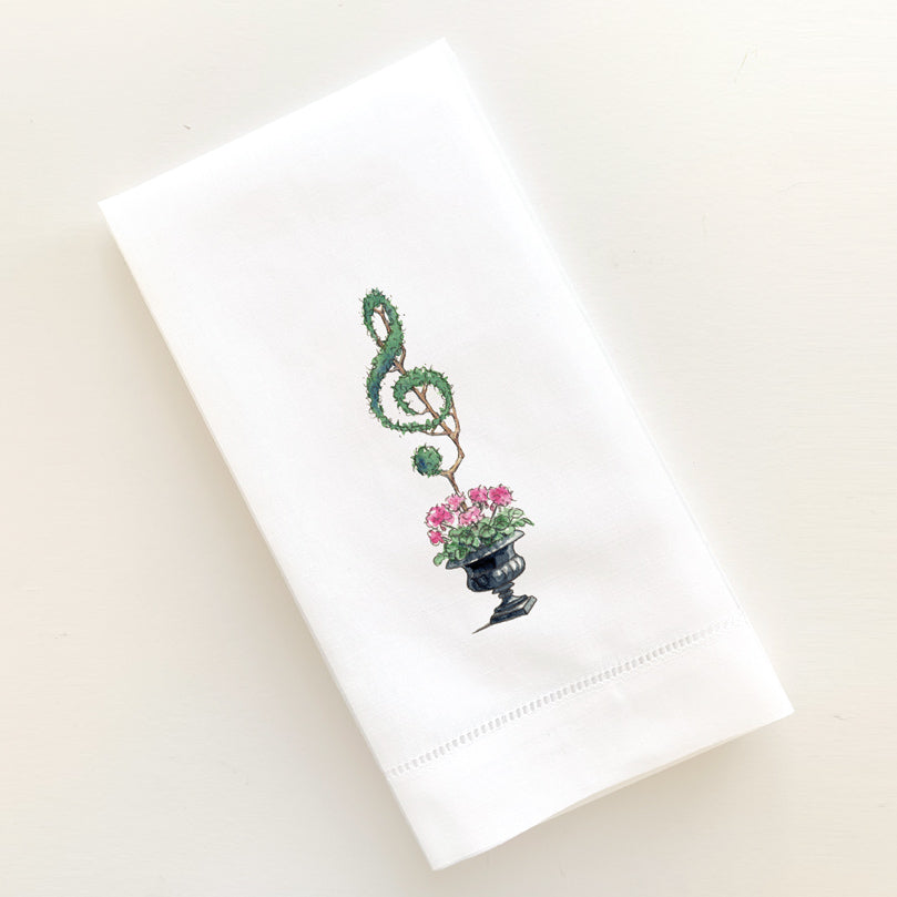 Treble Topiary Guest Towel