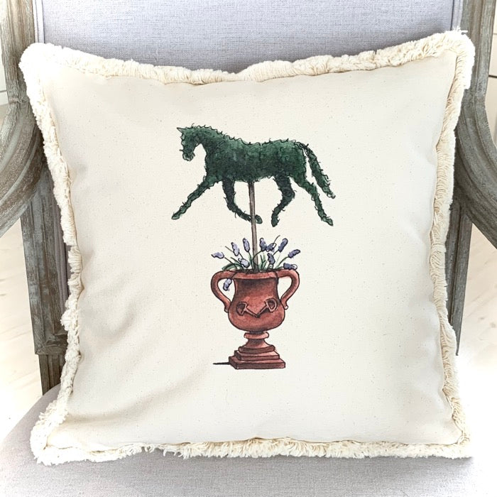 Trotting Horse Pillow
