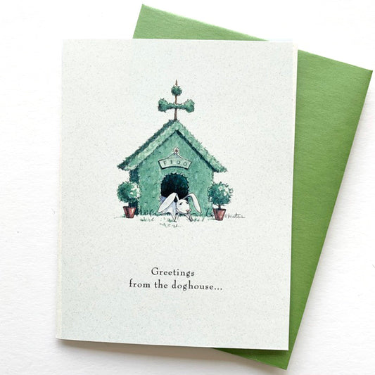 Doghouse Birthday Greeting Card