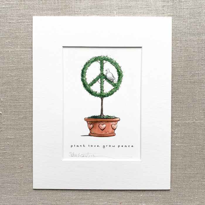 Peace Topiary Art Print