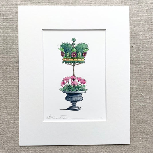 Topiary Crown Art Print