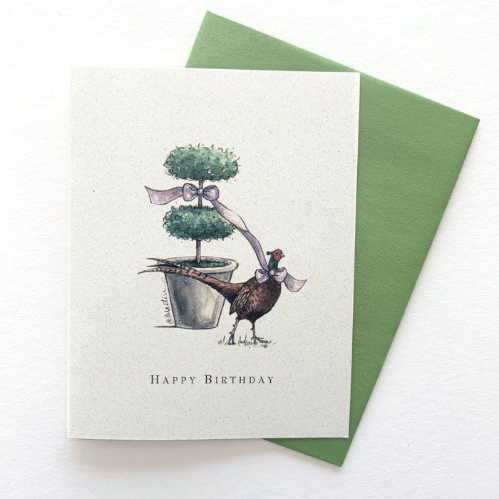 Pheasant Birthday Greeting Card